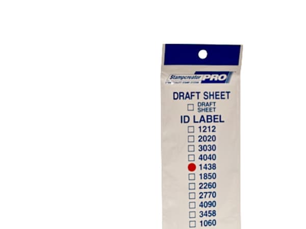 Brother ID1438 - 14 x 38 mm 12 etikett (er) stämpel-ID-etiketter - för StampCreator PRO SC-2000, PRO SC-2000USB