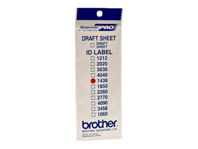 Brother ID1438 - 14 x 38 mm 12 etikett (er) stämpel-ID-etiketter - för StampCreator PRO SC-2000, PRO SC-2000USB