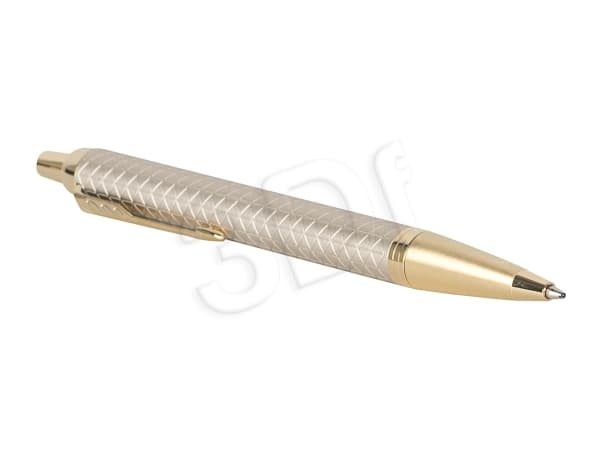 Parker 1931687, Blå, Guld, Silver, Clip-on retractable ballpoint pen, Medium, Ambidextrous, 1 styck