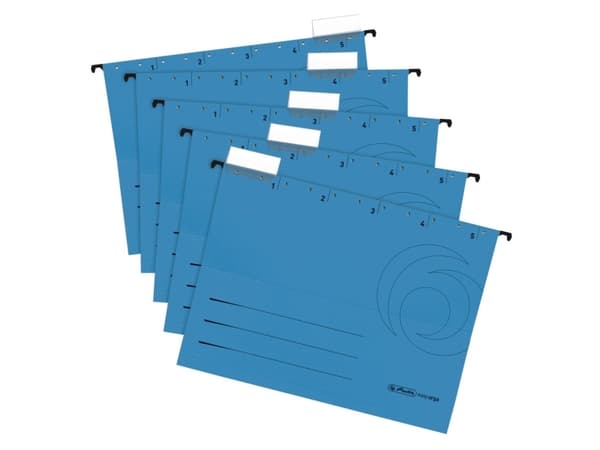 Herlitz 5874664, Blå, Fotoark kartong, A4, 5 stykker