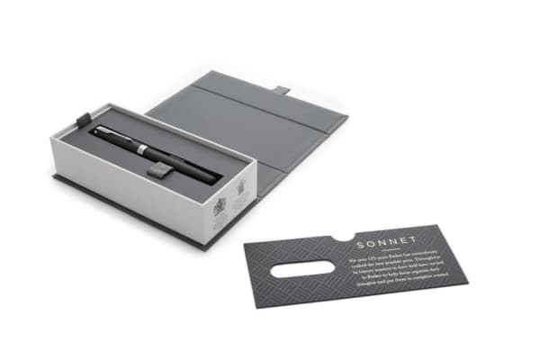 Parker 1931521, Sort, Sølv, Blå, Lakk, Palladium, Rund spiss, Rustfritt stål, Fint