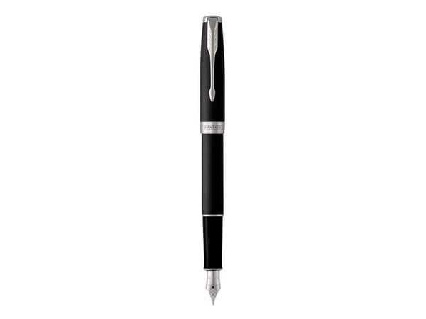 Parker 1931521, Svart, Silver, Blå, Lack, Palladium, Rund spets, Rostfritt stål, Fin