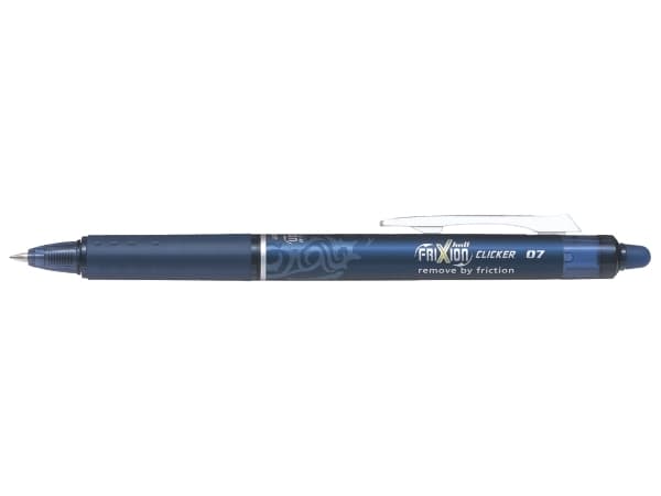 Pilot FriXion Clicker blåsort medium 0,7 mm - (12 stk.)