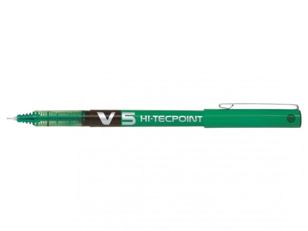 Pilot Hi-Tecpoint V5 - Rollerball-penna - grön - 0.5 mm - extra fin
