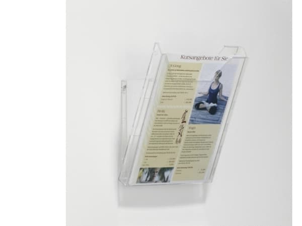 DURABLE COMBIBOXX - Literaturholder - veggmonterbar, stasjonær - for A4, 311 x 240 mm - gjennomsiktig