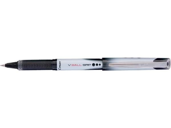 Pilot V-ball, Stiftpenna, Svart, Grå, Svart, 0,3 mm, Medium, Ambidextrous