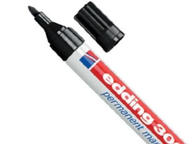 Marker Edding 3000 sort 1,5-3 mm permanent (10 stk.)