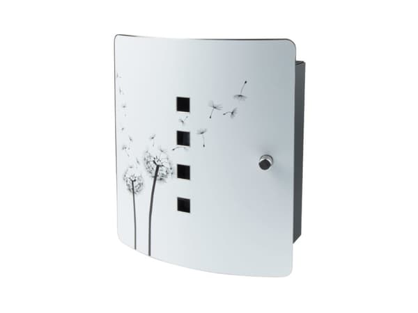 BURG-WÄCHTER 6204/10 NI PUSTEBLUME, Nyckelfodral, Vit, Rostfritt stål, Rektangel, 210 mm, 240 mm