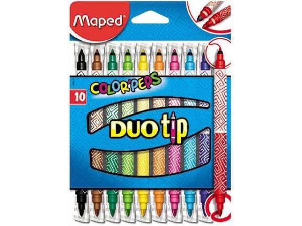 Maped 849010, 10 farger, Flerfarget, Projektil spiss, Flerfarget, Blister