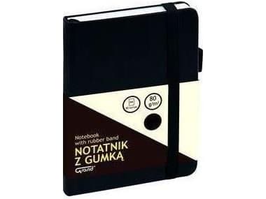 Grand Notebook A6/80K line with elastic band black