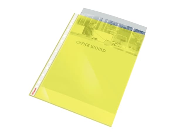 Esselte - Arkbeskytter - for A4, 225 x 297 mm - gul (en pakke 10) - for P/N: 42020001, 42020035