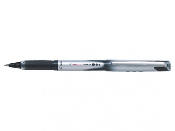 Pilot V-Ball Grip 07, Svart, Svart, 0,7 mm, 0,4 mm
