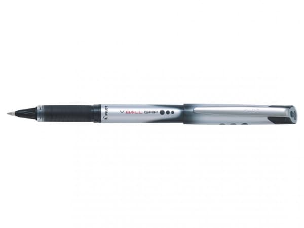 Pilot V-Ball Grip 07, Svart, Svart, 0,7 mm, 0,4 mm