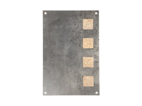 Securit LW-GY-58, 580 x 380 mm, Korkki, Metalli, Puu, Harmaa