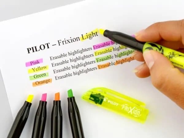 Pilot FriXion Light, 12 styck, Gul, Svart, Gul, Plast, 3,6 mm