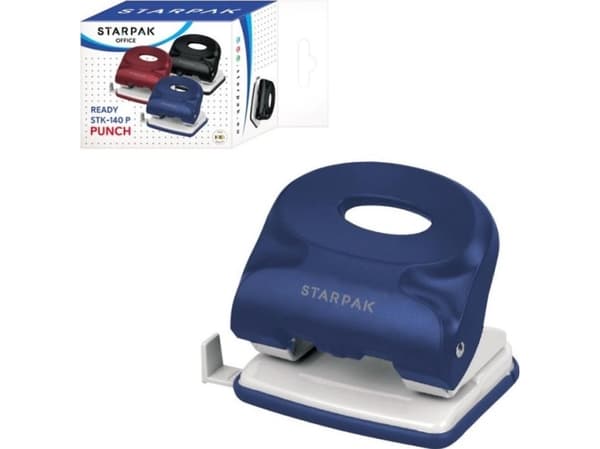 Hole punch Starpak PLASTIC PUNCH BLUE STARPAK 450874