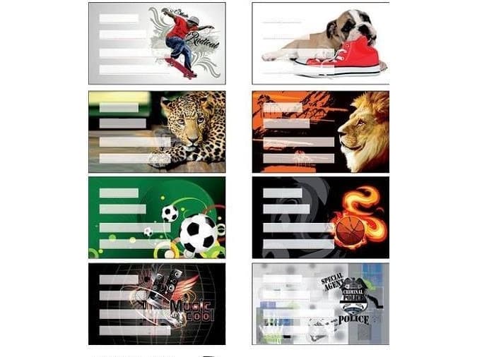 Panta Plast Stickers for the notebook Boys 24 pcs.