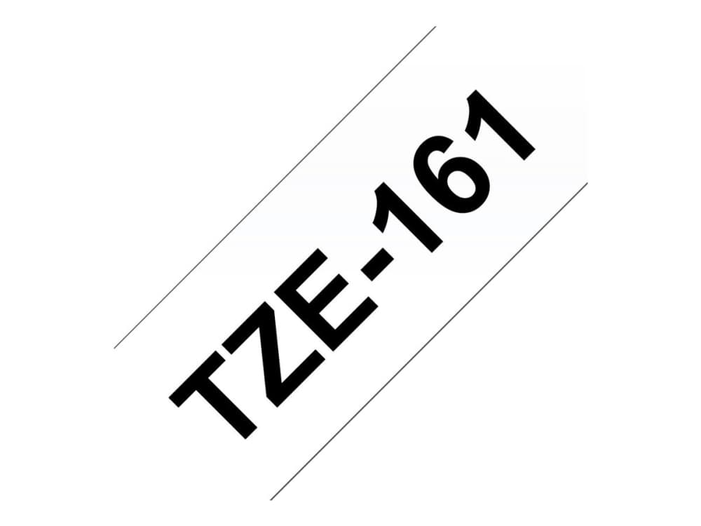 Brother TZe-161 etikett-tejp Svart på transparent