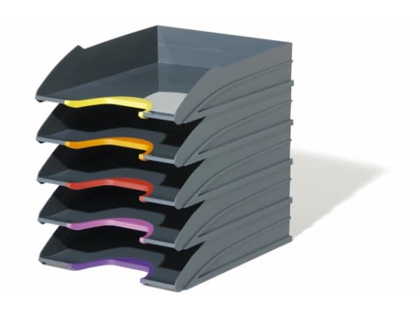 Durable VARICOLOR, Muovi, Antrasiitti, Monivärinen, C4, Kirjain, 5 kpl