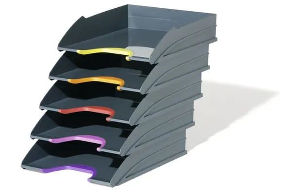 Durable VARICOLOR, Muovi, Antrasiitti, Monivärinen, C4, Kirjain, 5 kpl