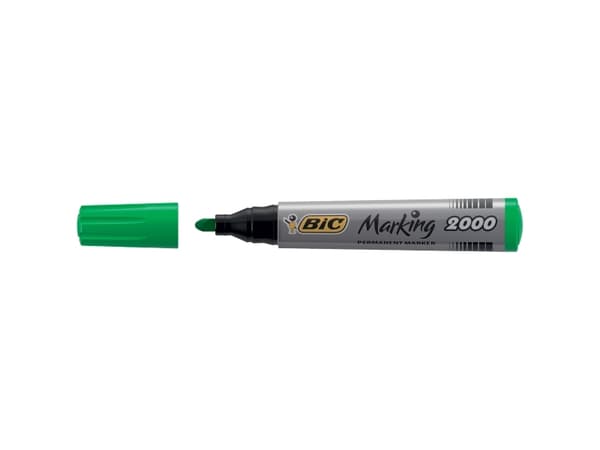 BIC Marking 2000 ECOlutions Permanent Tuscher Medium Rund Spids - Grøn - (12 stk.)