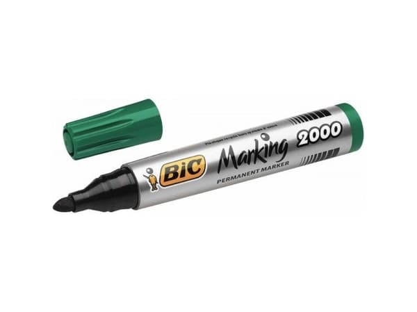 BIC Marking 2000 ECOlutions Permanent Tuscher Medium Rund Spids - Grøn - (12 stk.)