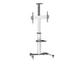 Miniatyrbilde 2 av 5: Manhattan TV & Monitor Mount, Trolley Stand, 1 screen, Screen Sizes: 37-65", Silver, VESA 200x200 to 600x400mm, Max 50kg, LFD, Lifetime Warranty - Vo