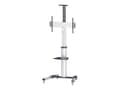 Miniatyrbilde 1 av 5: Manhattan TV & Monitor Mount, Trolley Stand, 1 screen, Screen Sizes: 37-65", Silver, VESA 200x200 to 600x400mm, Max 50kg, LFD, Lifetime Warranty - Vo