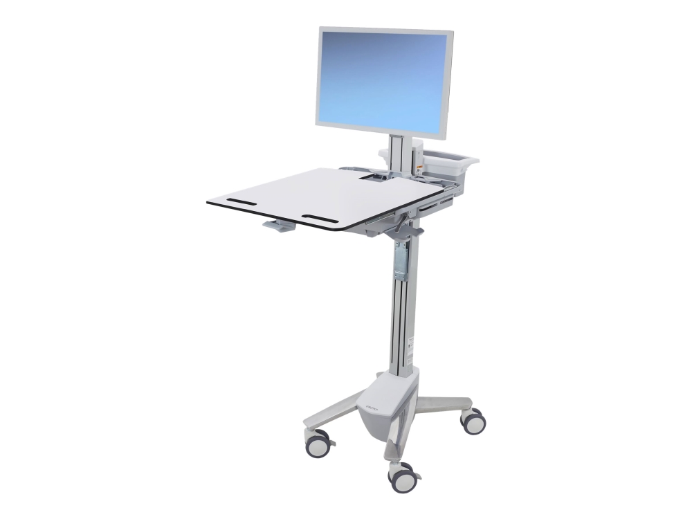 Ergotron StyleView Cart - Sliding Worksurface - Vagn - för LCD-skärm/PC-utrustning - medicinsk - aluminium, zinkpläterat stål, kvalitetsplast - skärm