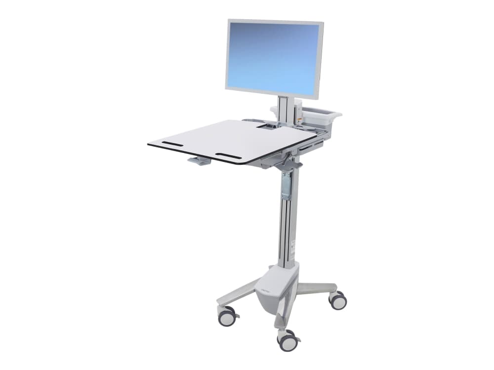 Ergotron StyleView Cart - Sliding Worksurface - Vagn - för LCD-skärm/PC-utrustning - medicinsk - aluminium, zinkpläterat stål, kvalitetsplast - skärm