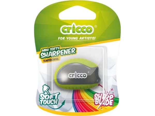 Cricco Pencil sharpener mini Softy 1 pcs bls CRICCO