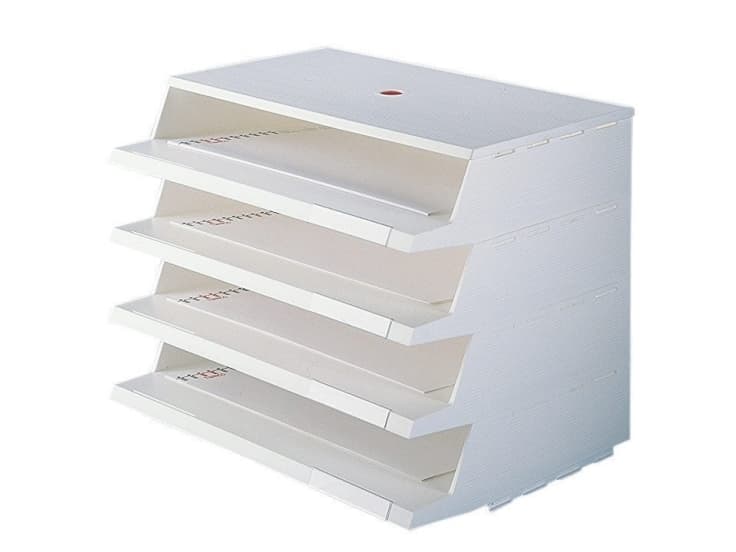 Brevbakker Twin Panorama hvid 2100-2 - (4 stk.) inkl. topplade
