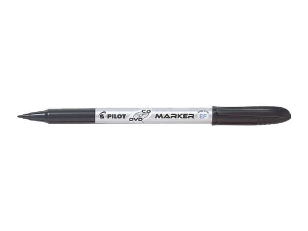 Pilot CD, Svart, 0,6 mm, 2 mm