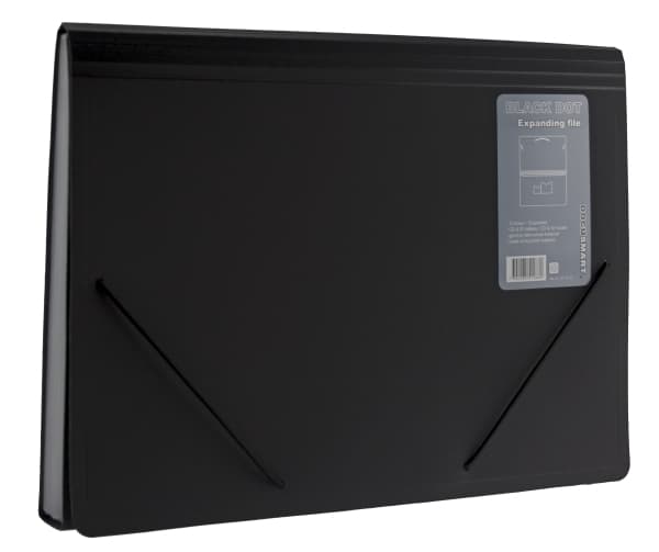 Docusmart Hjemmearkiv A4 PP 13 Lommer Sort
