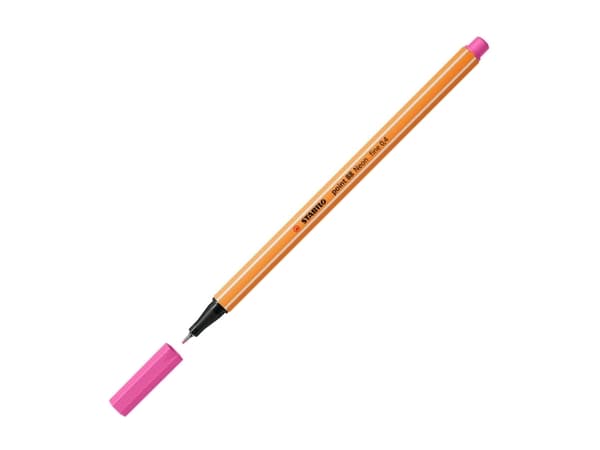 STABILO point 88, Sort, Blå, Brun, Grønn, Lilac, Ochre, Oransje, Blek oliven, Rosa, Rød, Turkis, Fiolett, Gult, Fint, Flerfarget, Sekskantet, Metall,