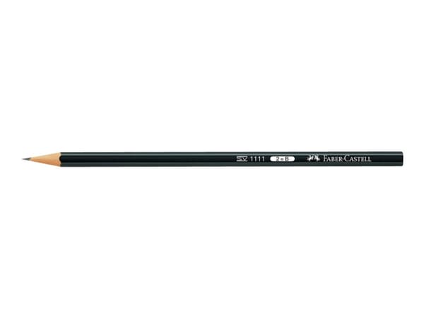 Faber-Castell 1111 2B, 2B, Musta, Kahdeksankulmainen