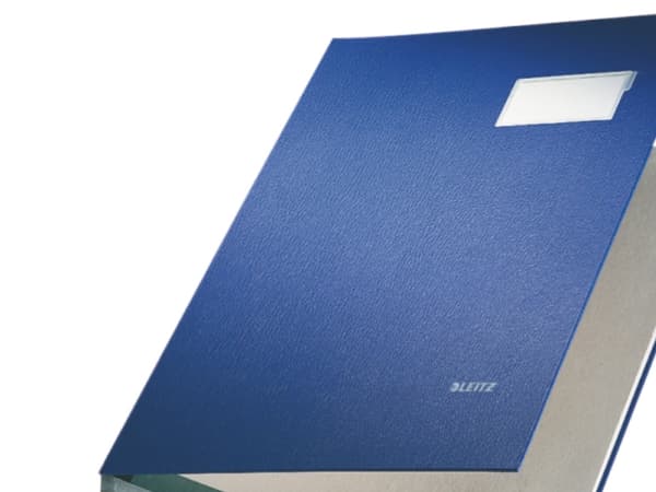 Underskriftsmappe Leitz 20-delt blå