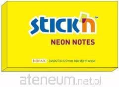 Neon yellow self-adhesive stickn notes (205543)