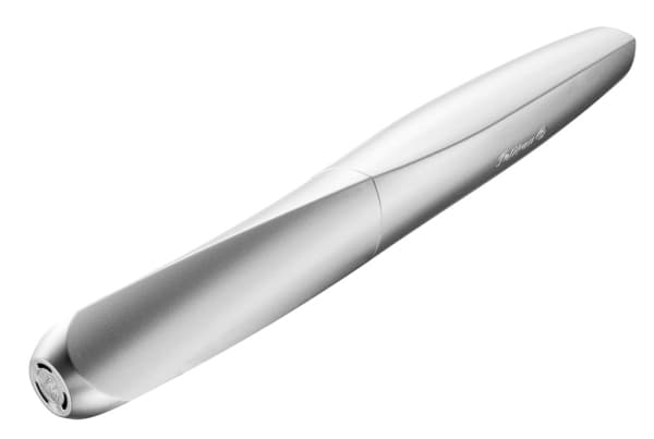 Pelikan 947101, Silver, Inbyggt påfyllningssystem, Rund spets, Rostfritt stål, Medium, Låda