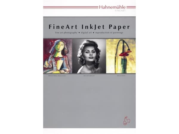 Hahnemühle Photo Rag, Matt, 308 g/m ^, Bläckstråleskrivare, A3, Vit, 25 ark