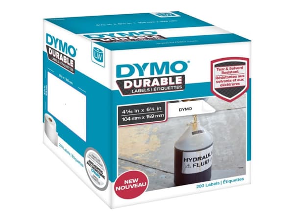 DYMO LabelWriter Address - Lim - vit - 104 x 159 mm 200 etikett (er) (1 rulle/rullar x 200) etiketter - för DYMO LabelWriter 4XL