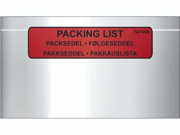 Følgeseddellomme M65 med tryk Value Range - (1000 stk.)