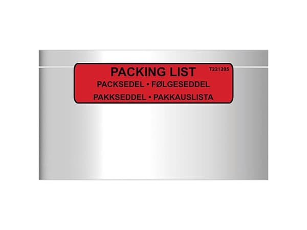 Følgeseddellomme M65 med tryk Value Range - (1000 stk.)
