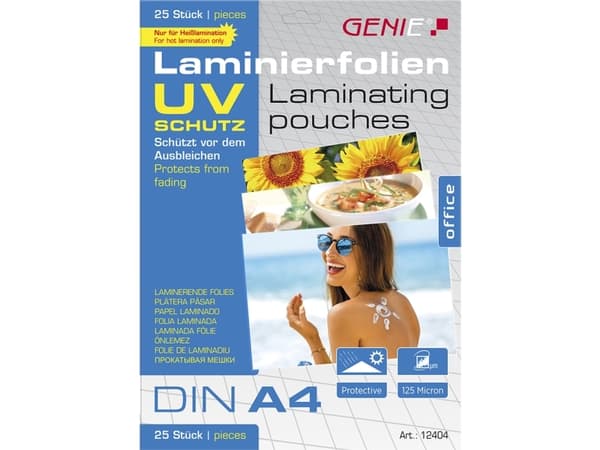 Genie 12404, Läpinäkyvä, A4, 216 mm, 303 mm, 7 mm, 550 g