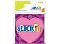 Sticken Adhesive Note Pad 76x76 pink heart 50 sheets 21448