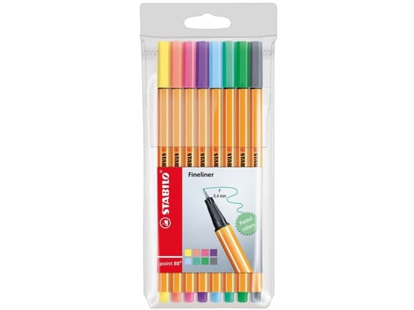 Stabilo Fineliner punkt 8 pastellfarger