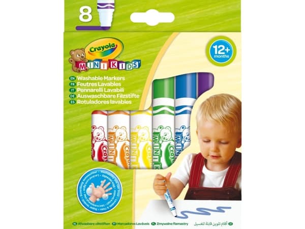 Baby Super Slitesterke Vaskbare Markers 8 stk Crayola