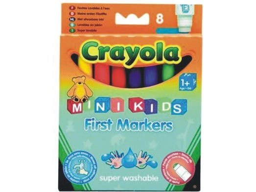 Baby Super Slitesterke Vaskbare Markers 8 stk Crayola