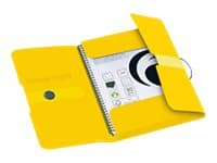 Herlitz - 3-fliksmappe - for A4 - transparent gul