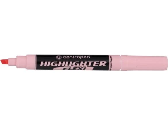 Centropen Centropen, highlighter 8542, rosa, 10 stk, 1-5 mm, med super fleksibel spiss, pris for 1 stk.
